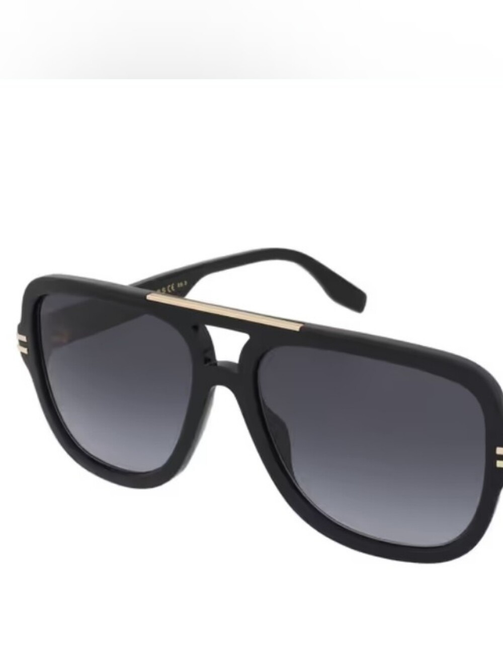 MARC JACOBS Marc Sunglasses Black Gold Mens 637/S 807/9O